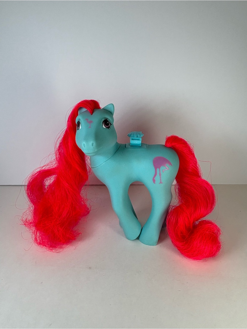 Vintage G1 My Little Pony Tropical Breeze 1987 Flutter Pony Hasbro No Wings 4"